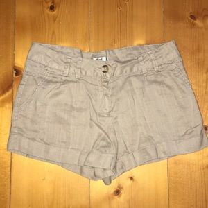 Papaya twill shorts